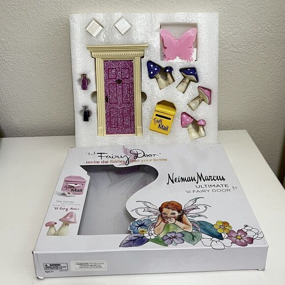 Neiman Marcus Ultimate Little Fairy Door Kit Set for Girls Room Fairy Mailbox - Picture 1 of 14